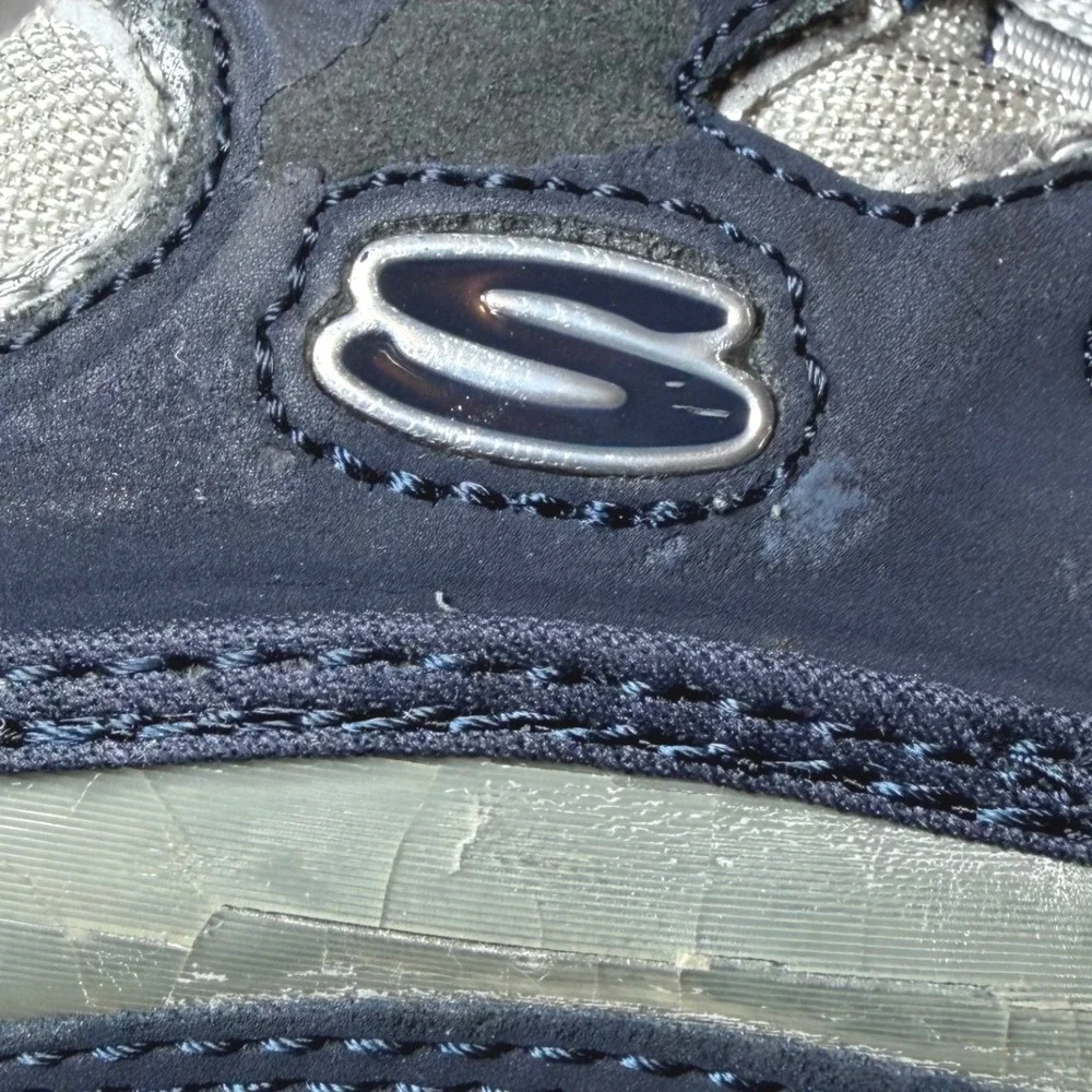 Skechers Sport 17416 Womens Size 6.5 Navy Gray Athletic Walking Shoes Sneakers